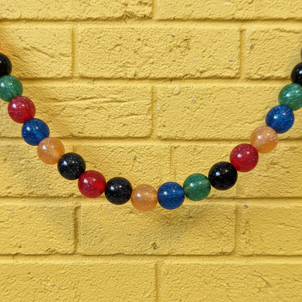 Rainbow Sparkle Bead Necklace