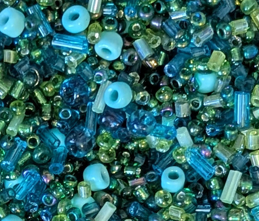 Turquoise & Green Bead Mix