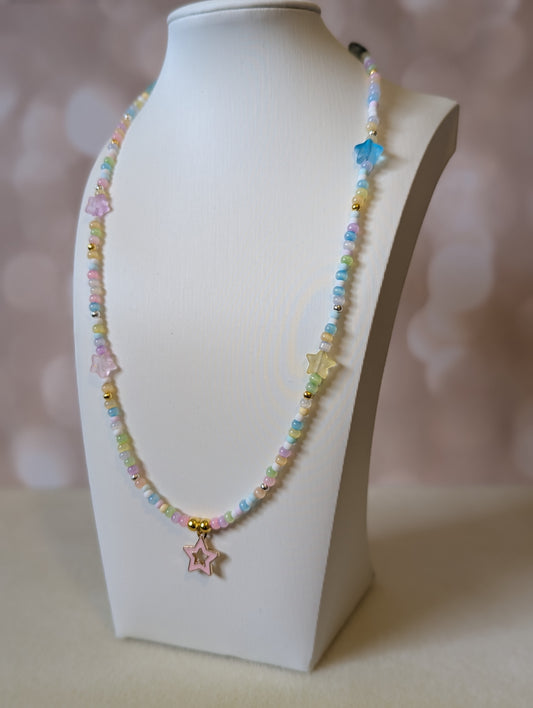 Pink Star Pendant Necklace