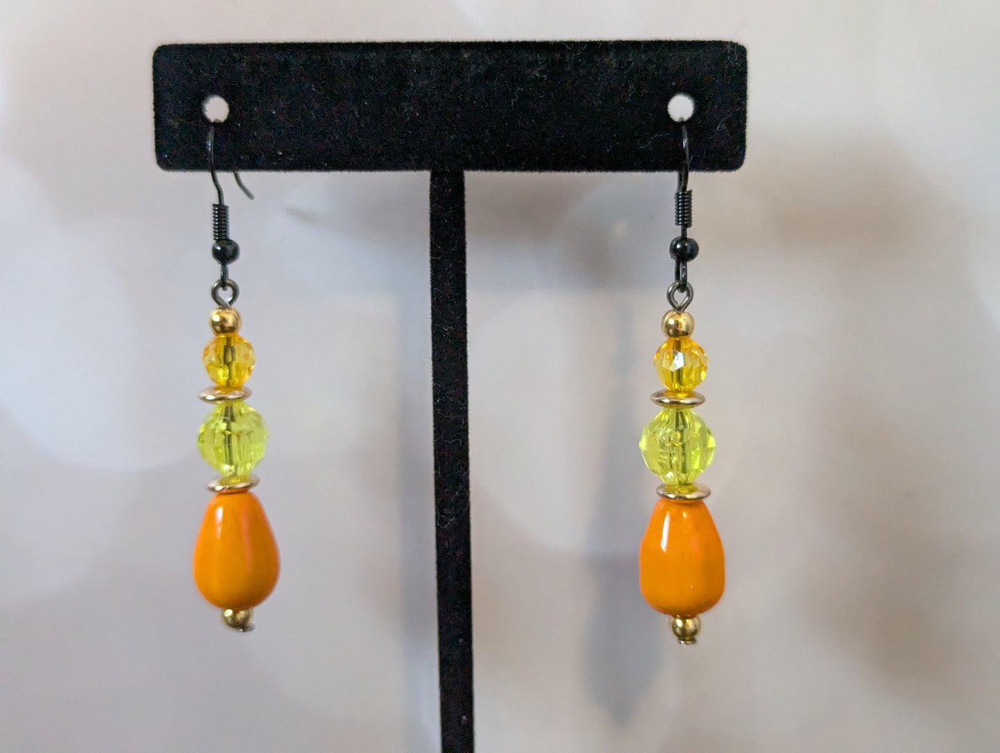 Orange & Yellow Dangle Earrings