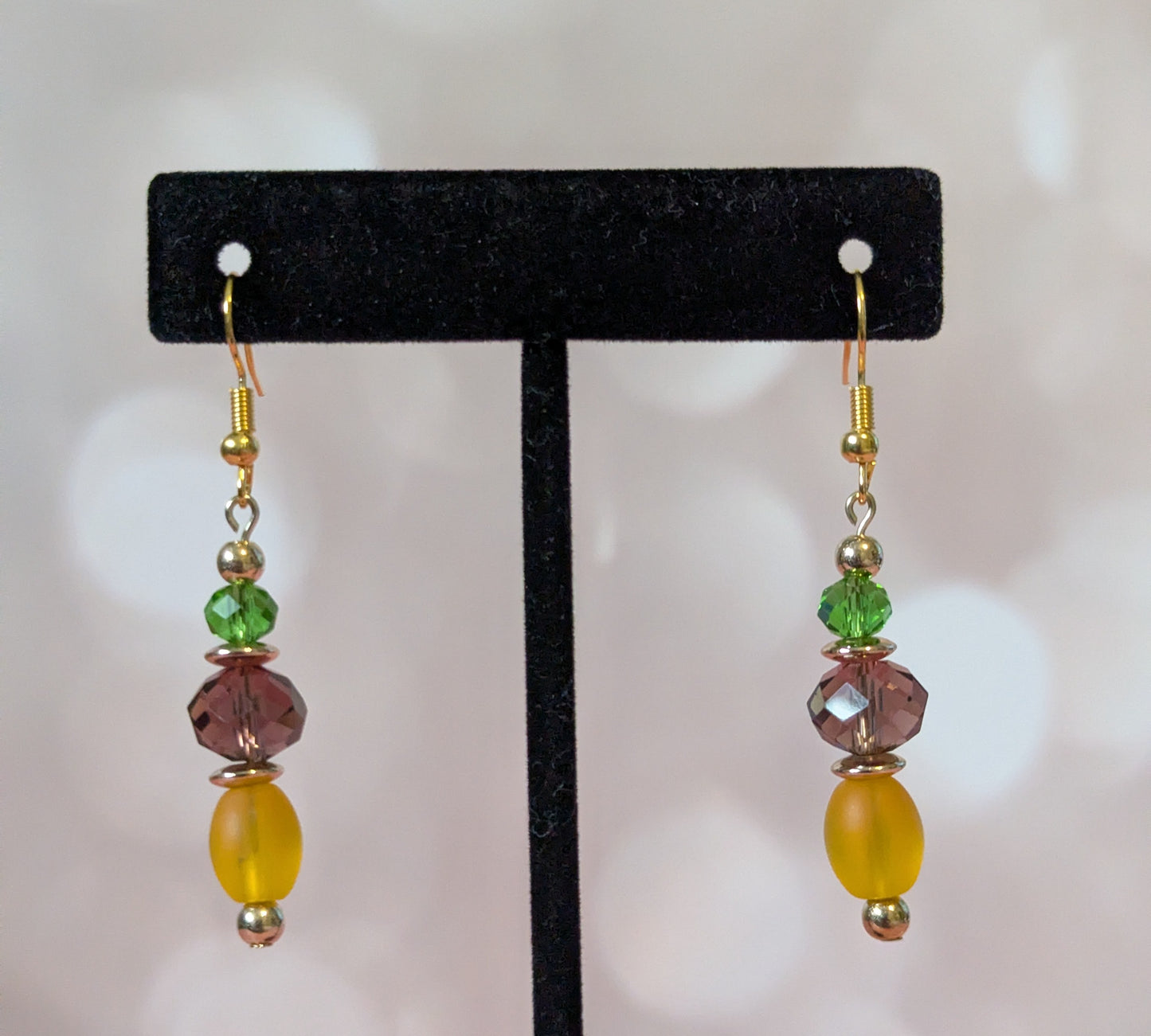 Multi Color Tiered Earrings