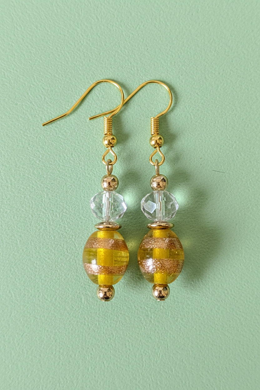 Golden Swirl Earrings