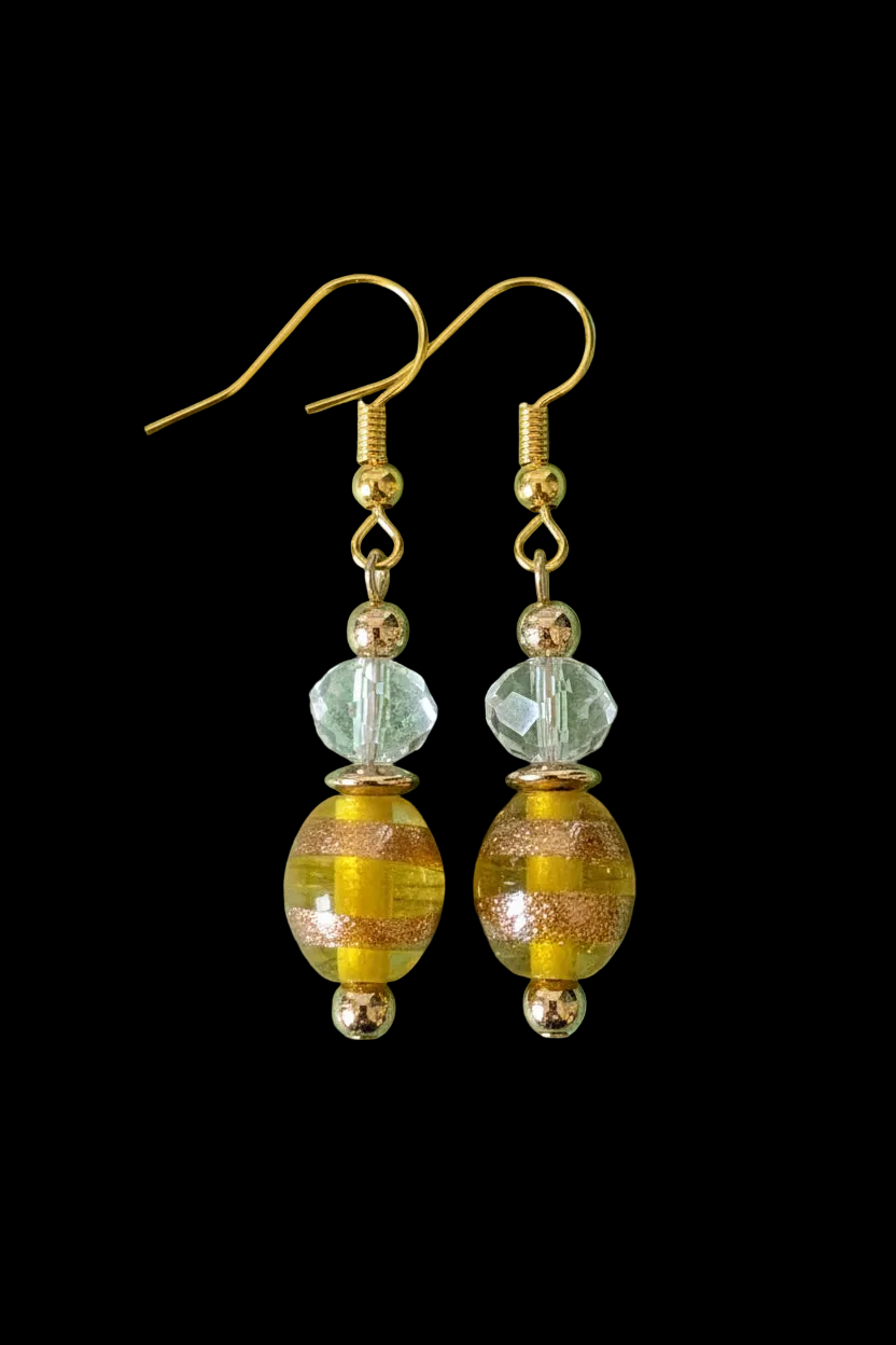Golden Swirl Earrings