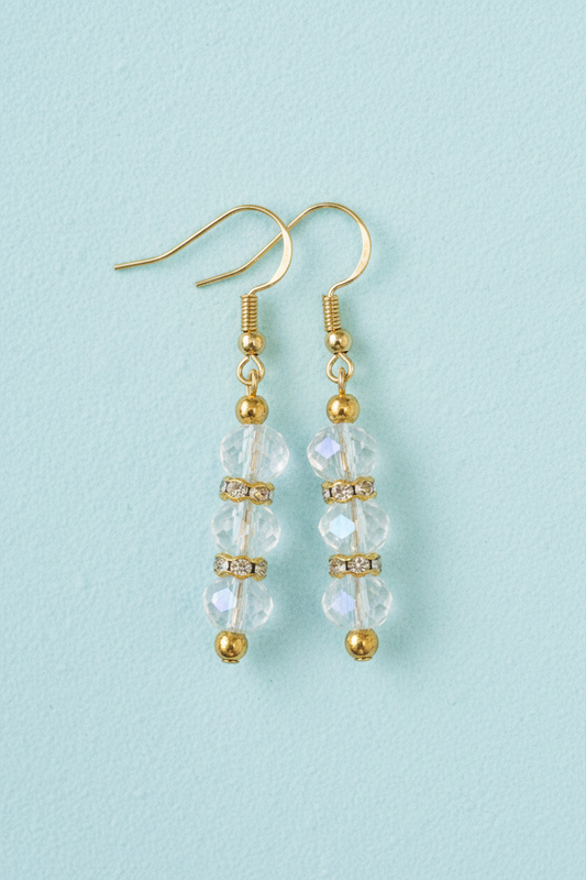 Crystal Clear Dangle Earrings