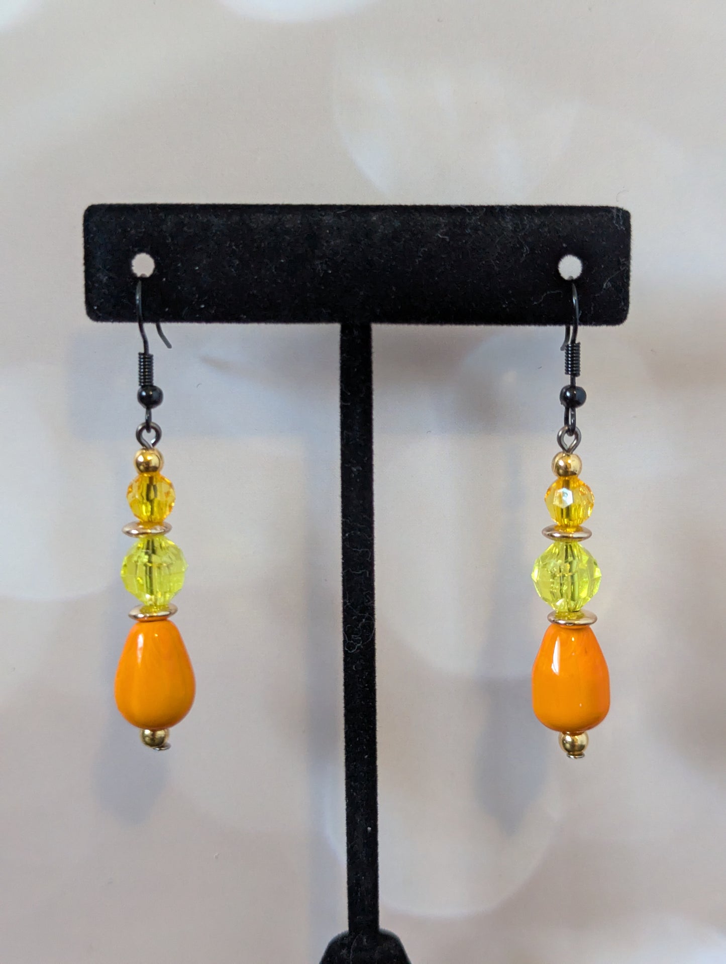 Orange & Yellow Dangle Earrings