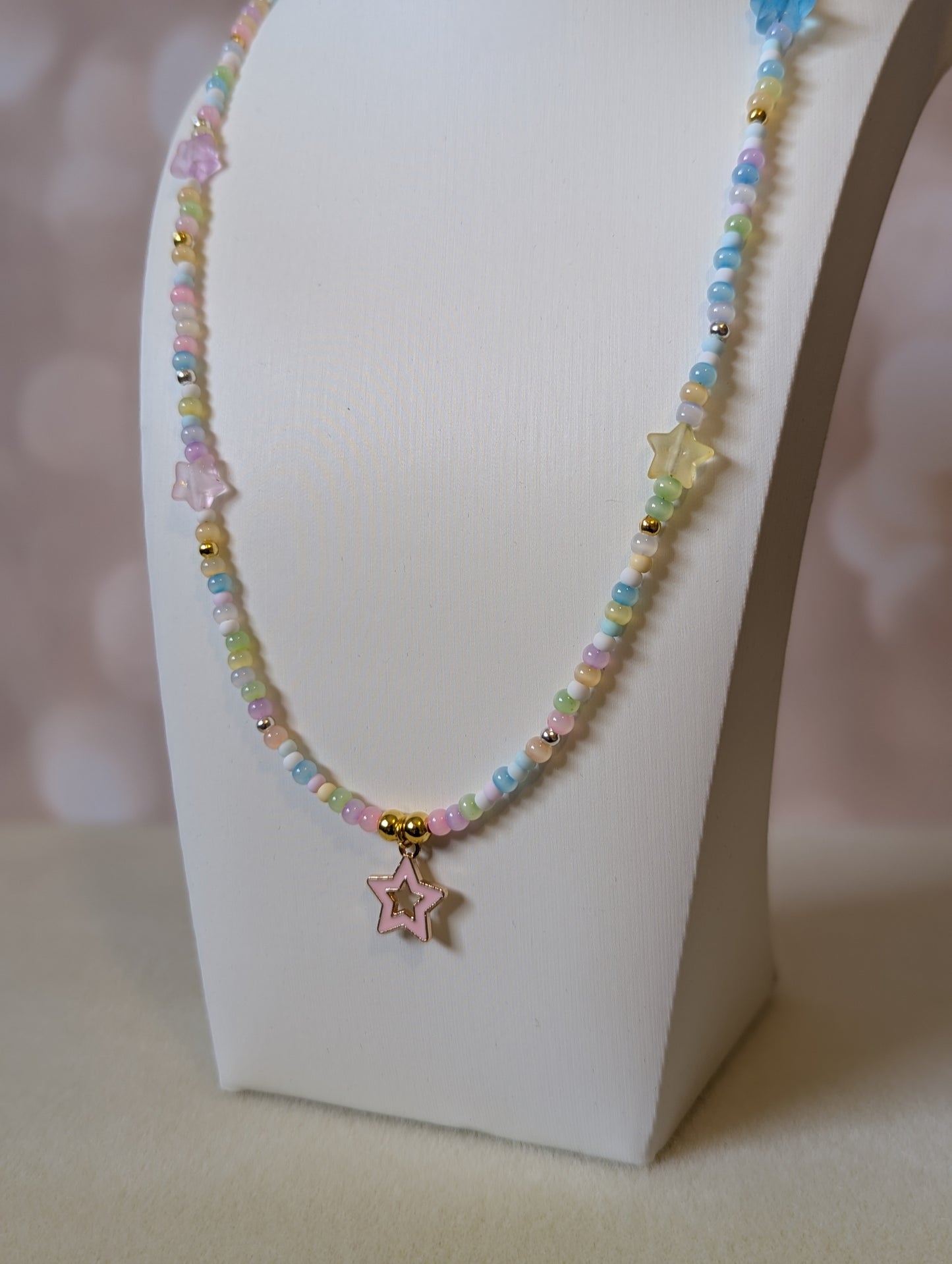 Pink Star Pendant Necklace