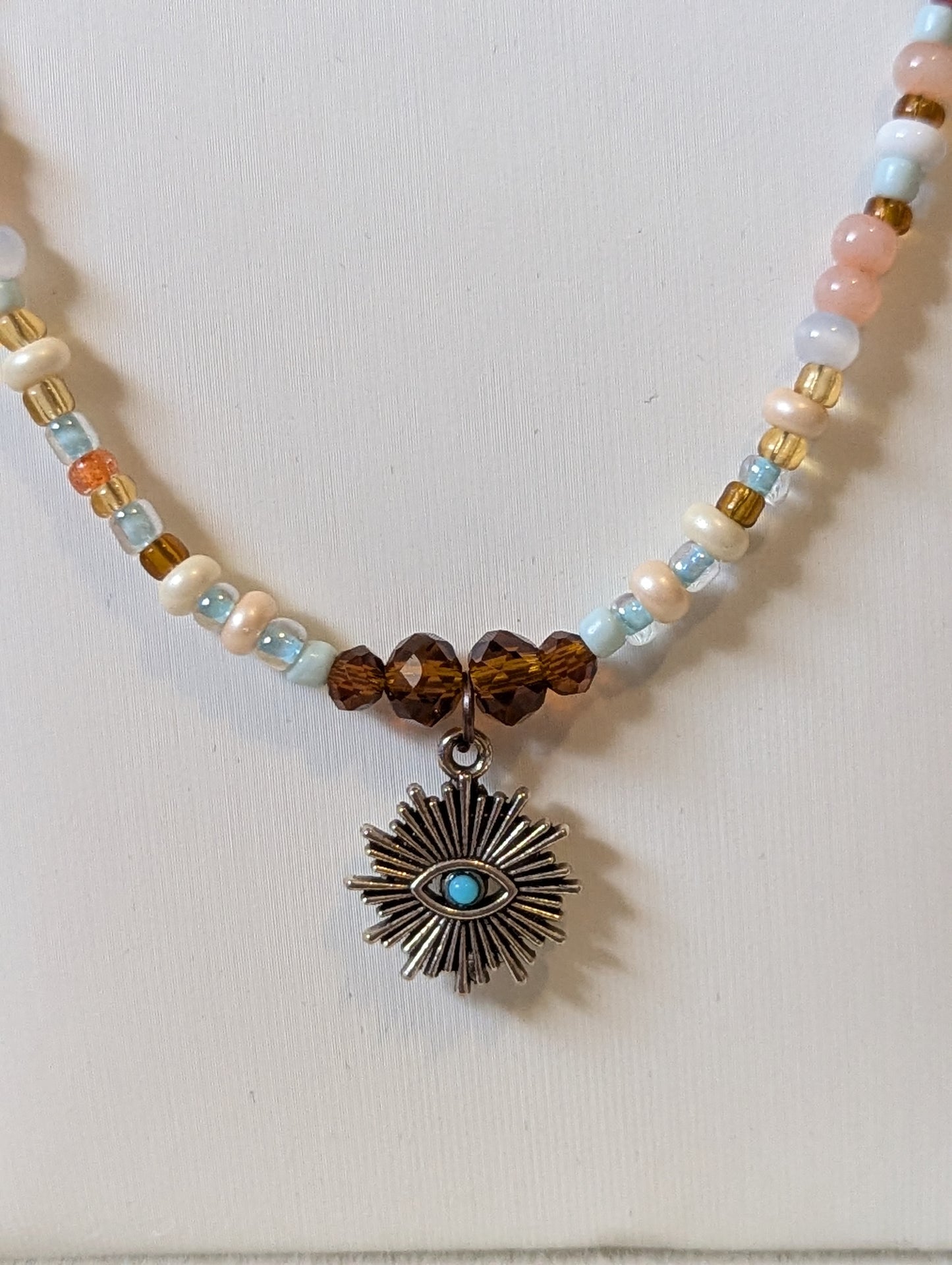 Eye in the Sun Pendant Necklace