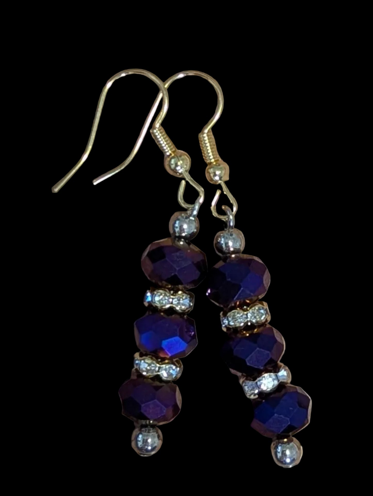 Metallic Purple Earrings