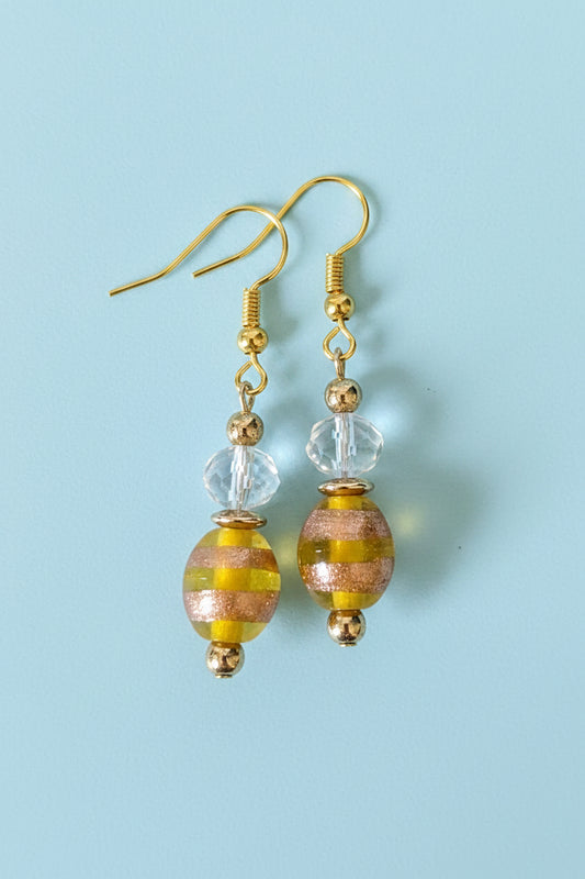 Golden Swirl Earrings