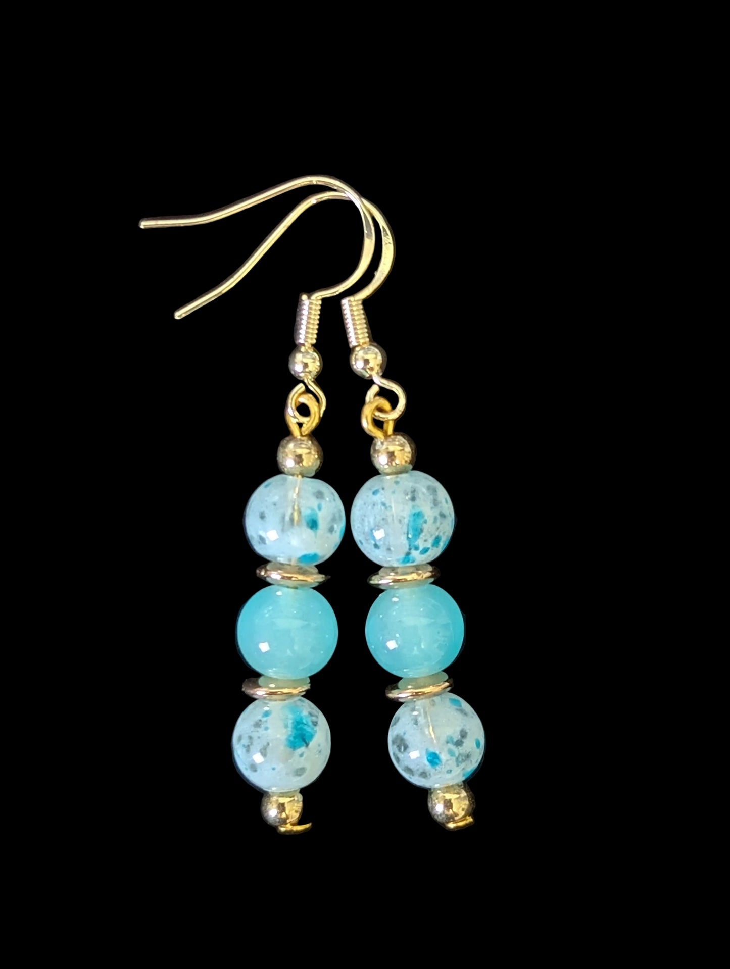 Triple Blue Earrings