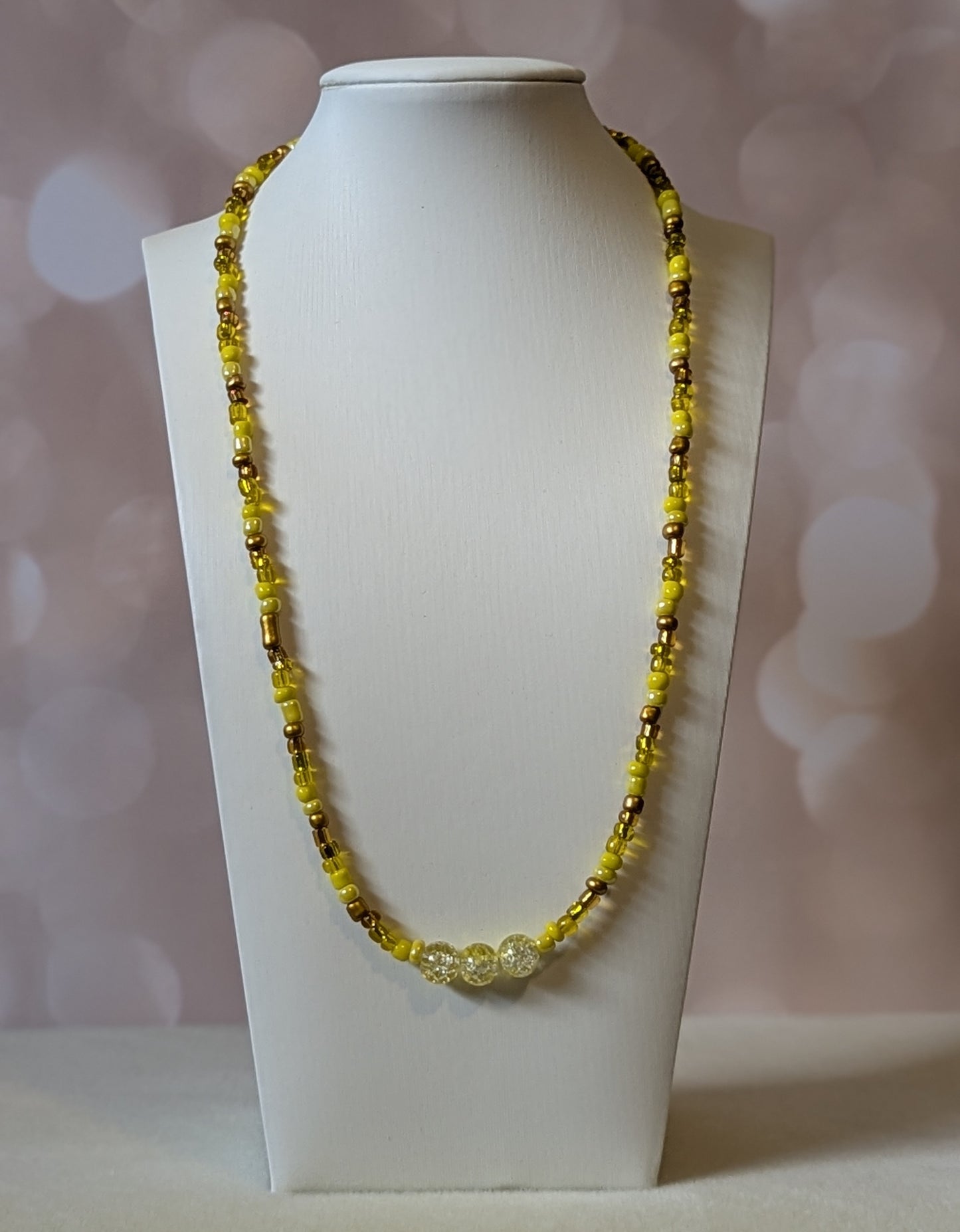 Yellow Bead Necklace