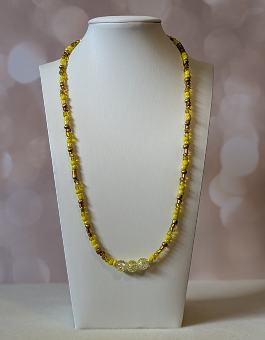 Yellow Bead Necklace