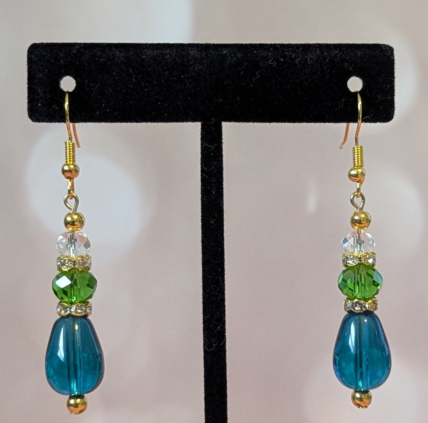 Teardrop Multi Color Earrings