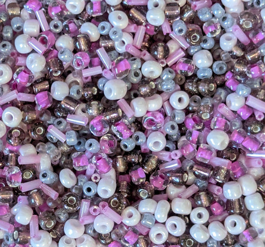 Pink & Gray Bead Mix