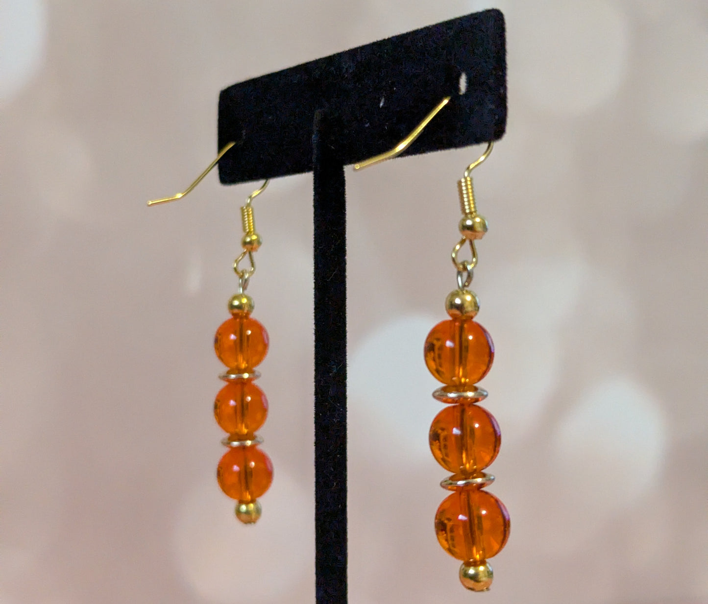 Triple Orange Earrings