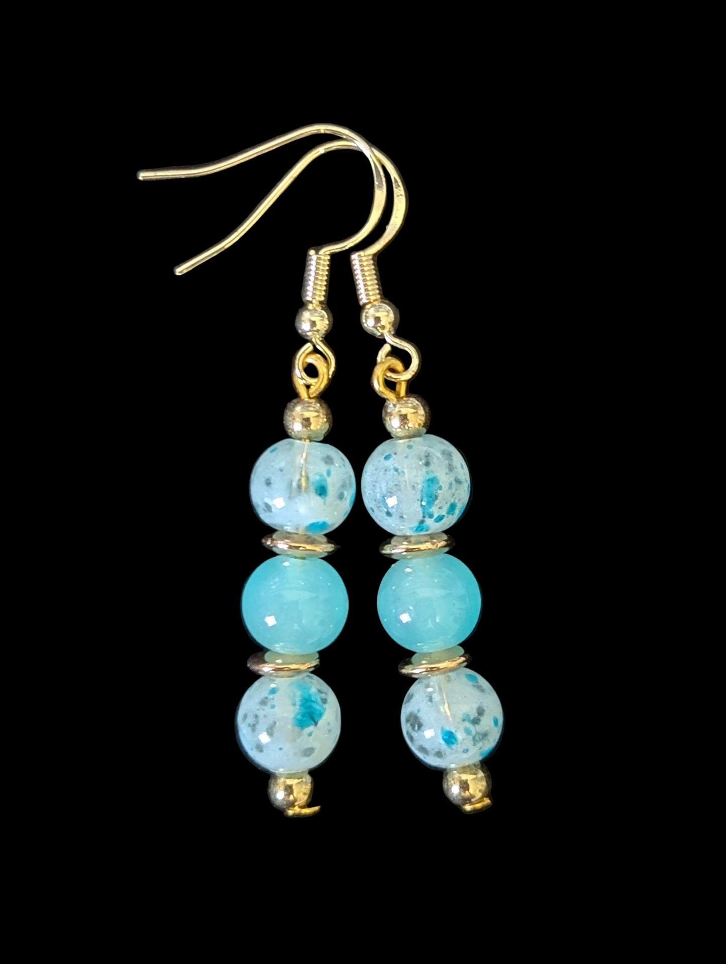 Triple Blue Earrings
