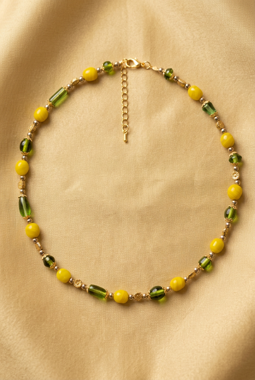 Golden Green Necklace