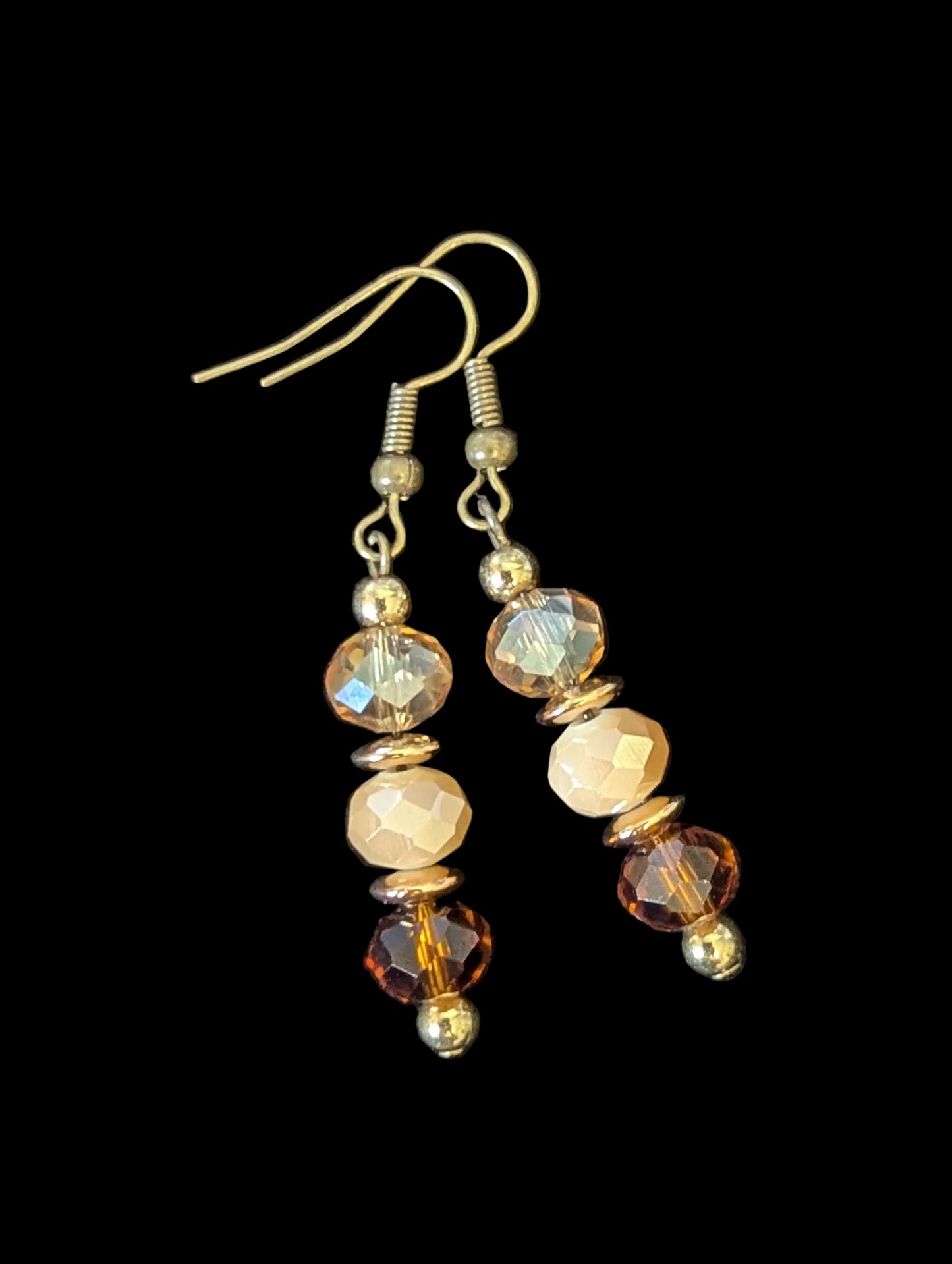 Triple Brown Earrings