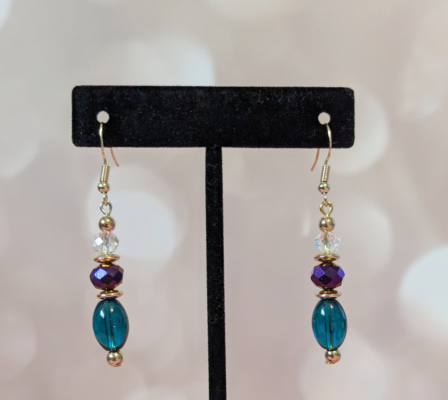 Purple & Blue Tiered Earrings