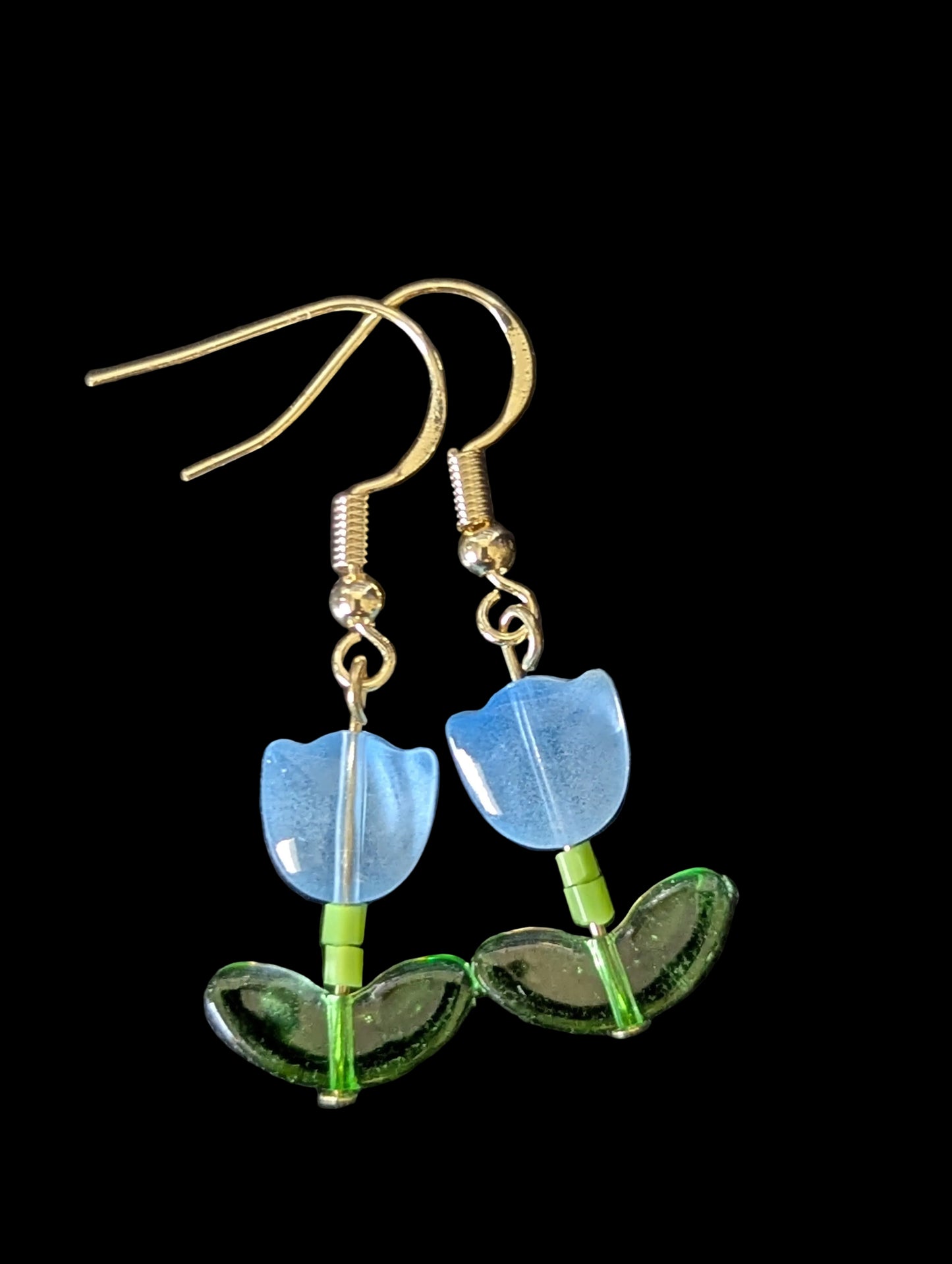 Blue Tulip Earrings